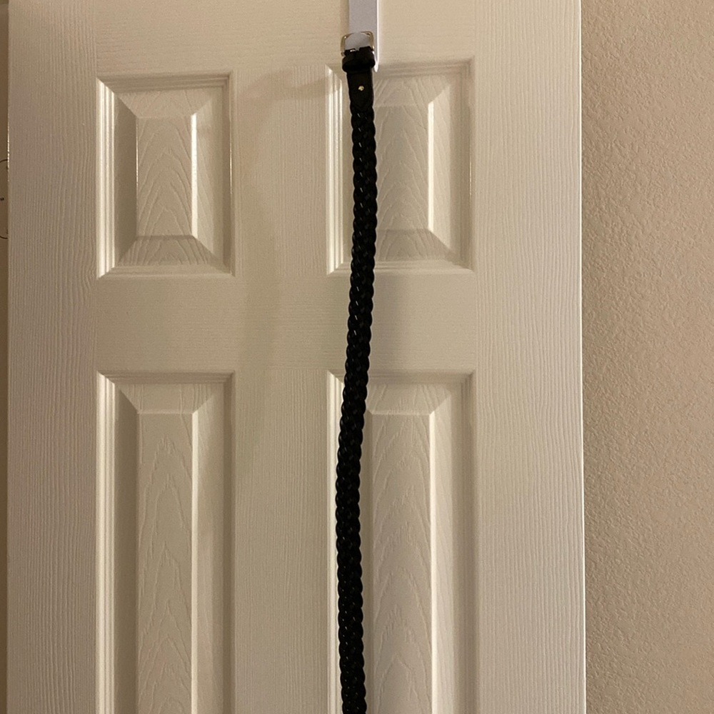 Black braided belt